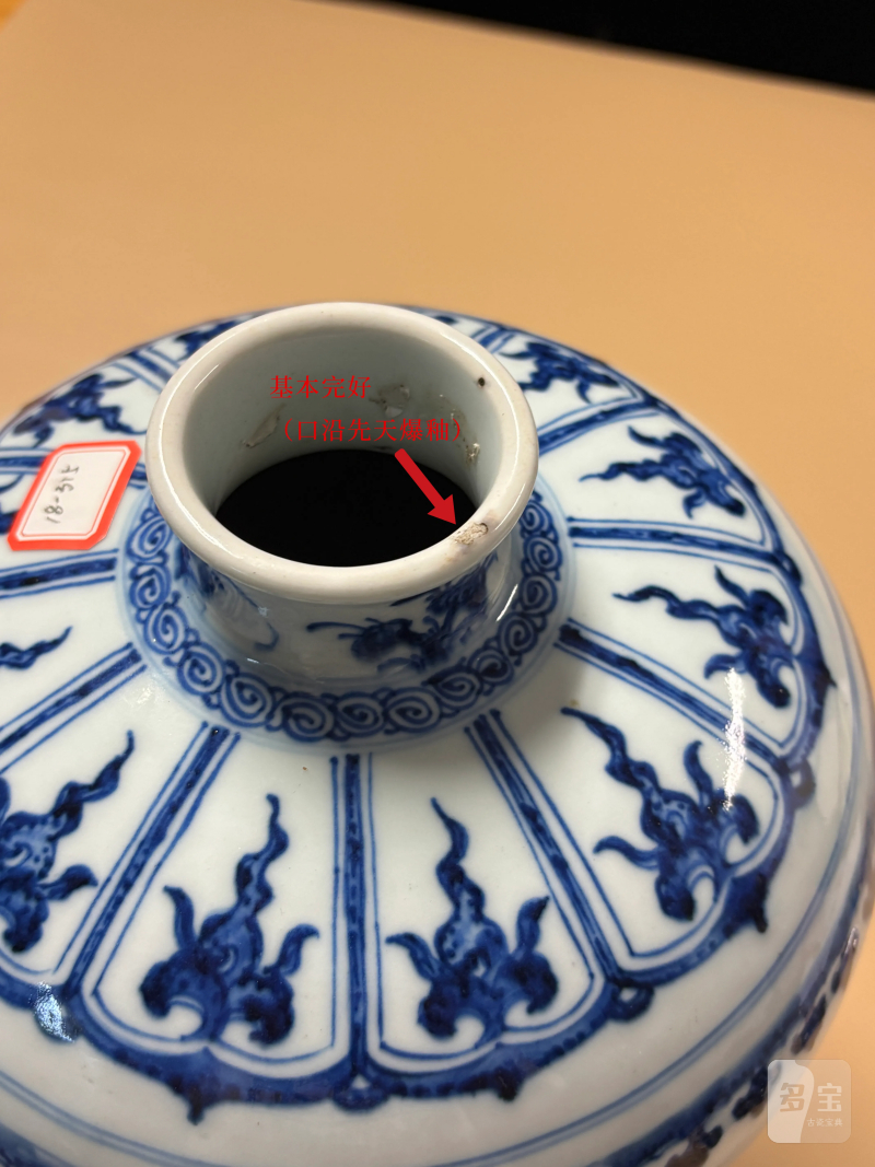 清乾隆 青花三多纹梅瓶 - 图10